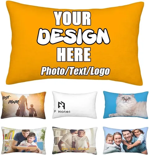 Vista 33 de Funda de almohada decorativa personalizada con foto de pareja, funda de cojín decorativo personalizada, fundas de almohada personalizadas