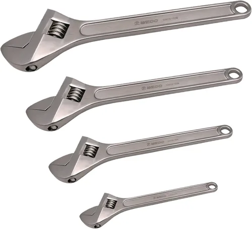 Vista 11 de WEDO Adjustable Wrench 4",Max Jaw Opening 13mm,Stainless Steel Professional Spanner,Precision Jaws,Corrosion Resistant,Rust Proof,High