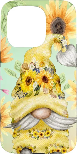 Vista 14 de Sunflower Gnome for Garden Mom Hippies Cute Summer Pattern Case for iPhone 17