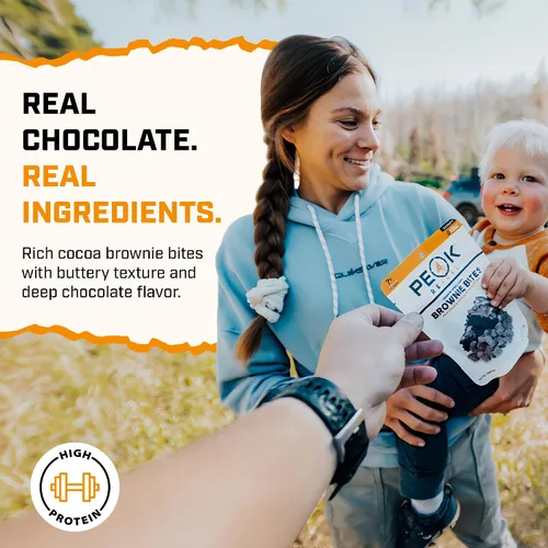 Vista 7 de Peak Refuel Fudge Brownie Bites, refrigerio liofilizado para camping, 1
