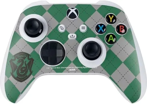 Vista 21 de Skinit Calcomanía para juegos compatible con el controlador Xbox Series S – Diseño oficial de Wizarding Worlds Harry Potter Deathly Hallows Symbol