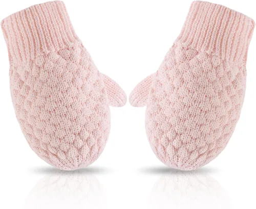 Vista 42 de Guantes de punto para bebés, niños y niñas, guantes de invierno para recién nacidos, guantes de 0 a 3 años