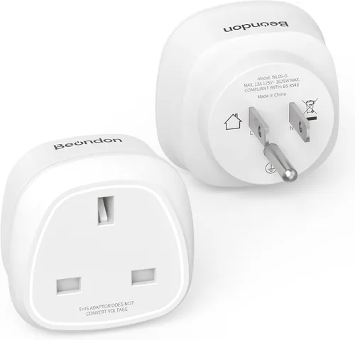 Vista 9 de BEONDON Adaptador de enchufe de la UE a EE. UU., tipo F con conexión a