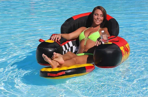 Vista 2 de Sportsstuff Siesta Lounge Salón flotante, vejiga de PVC de calibre pesado, cubierta de nailon resistente