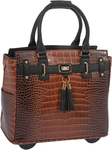 Vista 13 de JKM & Company Rolling Laptop Bag for Women Designer Wheeled Briefcase Fits 13-17" Laptops Office Travel Computer Case