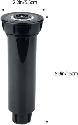 Vista 2 de Cabilock Cabezal de aspersor automático retráctil con filtro integrado para riego de césped de jardín, ángulo ajustable, rociador de agua enterrada