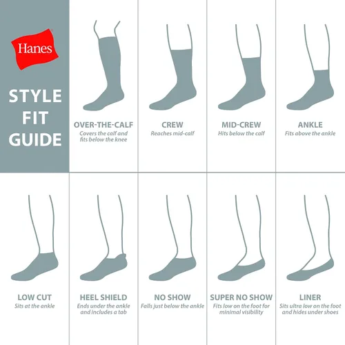 Vista 5 de Hanes Calcetines de compresión para mujer paquete de 6 pares