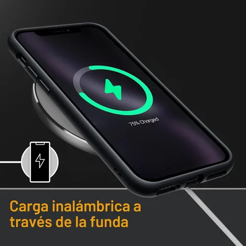 Vista 6 de JETech Funda mate para iPhone XR, color negro