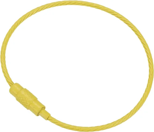 Vista 38 de PATIKIL Llavero de alambre Cables de acero titanio Llavero Loop para senderismo al aire libre