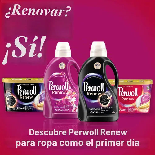 Vista 7 de Perwoll Detergente líquido para ropa Renovar Color para toda la ropa 1.44L (24 cargas de lavado)