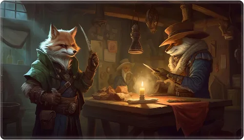 Vista 3 de Alfombra de juego con zonas para juego de cartas MTG, alfombras de juego de mesa, alfombras de juego de mesa de Magic, 61x35.5 cm, alfombra de juego