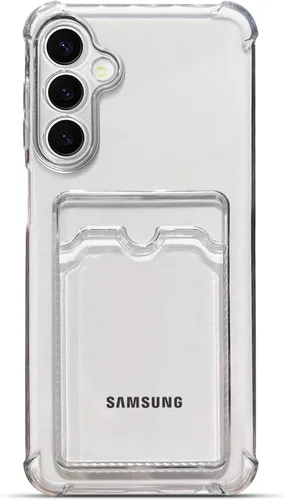 Vista 24 de Tuokiou para Samsung Galaxy A16 Funda, Fundas Protectoras Transparentes con Ranura para Tarjetas, Funda Cartera de TPU Suave Ajuste Delgado
