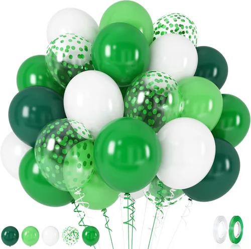 Vista 15 de Globos negros, blancos y dorados, 50 globos de látex de helio de 12 pulgadas, color negro, blanco, crema, beige, dorado metálico, para mujeres