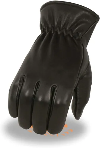 Vista 4 de Milwaukee Leather SH858 Men's Black Thermal Lined Deerskin Motorcycle Hand Gloves WSinch Wrist Closure