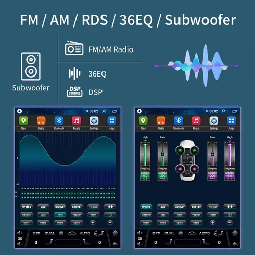 Vista 5 de Radio de coche para Ford F150 2015-2020 Actualización estéreo de 12.1 pulgadas Pantalla táctil 6+128GB Tesla Style Unidad Principal Reemplazo