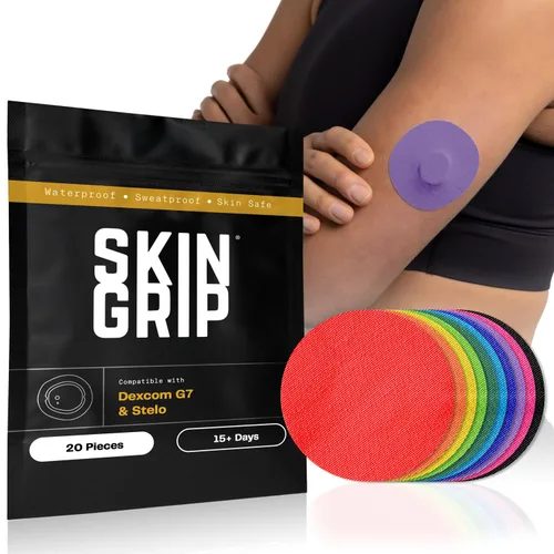 Vista 21 de Skin Grip Parches adhesivos compatibles con sensores Dexcom G7 y Stelo CGM Estampados de animales - Paquete de 10