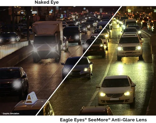 Vista 3 de Eagle Eyes NIGHT-LITE - Gafas de conducción nocturna con revestimiento antirreflectante