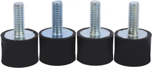 Vista 6 de Aislador antivibración M8 M6, soportes mecánicos de amortiguación de vibraciones, soportes de goma M6, amortiguador de choque, 4 piezas de goma