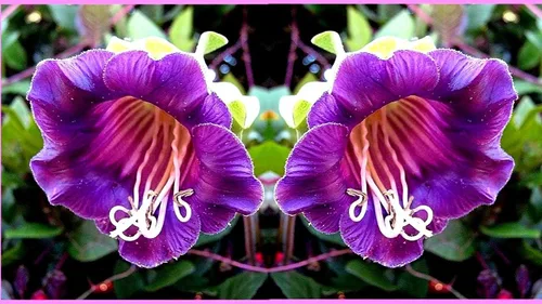 Vista 5 de Cathedral Bells Seed Mix Cobaea Scandens The Cup-and-Saucer Vine Monastery Bells 10 Semillas