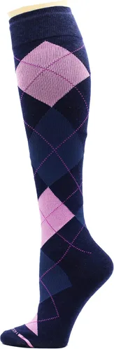 Vista 2 de Dr. Motion Calcetines de compresión para mujer, paquete de 3 unidades, gatos, puntos, perros