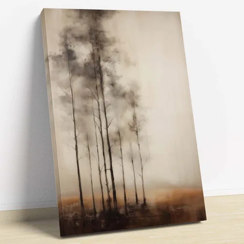 Vista 15 de Dthllay Impresiones Vintage de Bosque Paisaje Vintage Arte de Pared en Lienzo Cuadro Neutro Pintura Abstracta de Bosque Arte de Pared de Paisaje