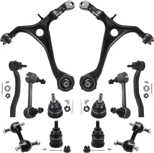 Vista 26 de Detroit Axle - Kit de extremo de 12 piezas para Ford Explorer Mercury Mountaineer 1998-2001 1999 2000, 2 brazos de control delanteros superiores