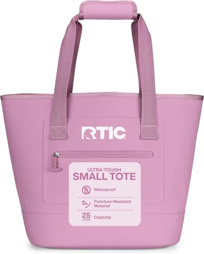 Vista 7 de Bolsa de mano ultra resistente RTIC, impermeable para playa, piscina, toalla, compras, de alta resistencia, resistente a perforaciones, pequeña Negro