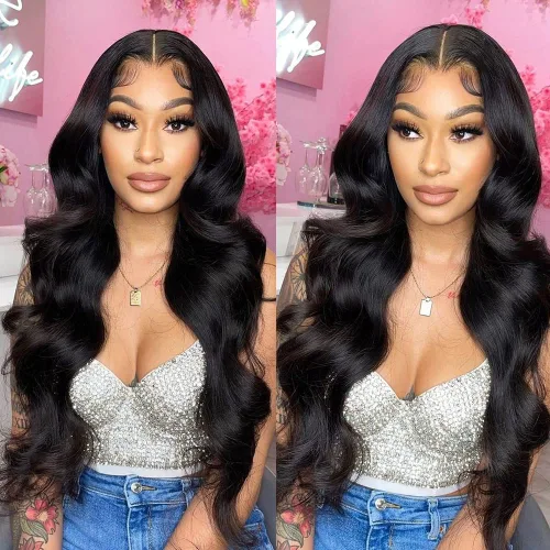 Vista 8 de Paquetes con extensiones de cabello ondulado con cierre (10 12 14+10, parte libre) cierre de encaje 4×4 con 3 paquetes 100% cabello humano virgen