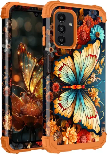 Vista 120 de Hocase Funda para Galaxy A37 5G, protección resistente a prueba de golpes, parachoques de goma de silicona suave+funda protectora híbrida