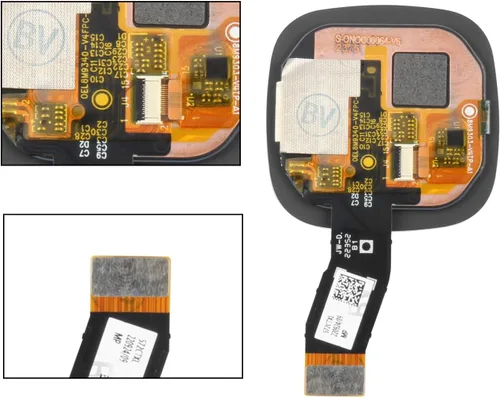 Vista 4 de Pantalla de reloj para Fitbit Sense 2, reemplazo de pantalla LCD táctil digitalizador, kit completo con herramientas (negro)