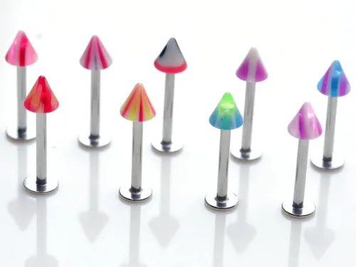 Vista 7 de 110 piezas de piercing para el cuerpo: cejas, ombligo, vientre, lengua, labio, 22 tipos de piercings