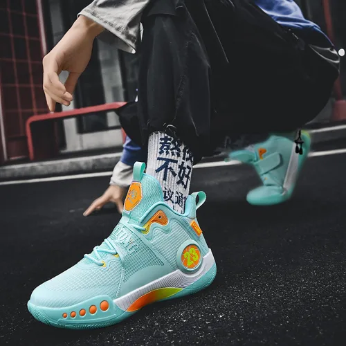 Vista 3 de KEMTAT Men's Training Basketball Shoes Mandarin Duck Breathable Practical Basketball Shoes Sports Shoes