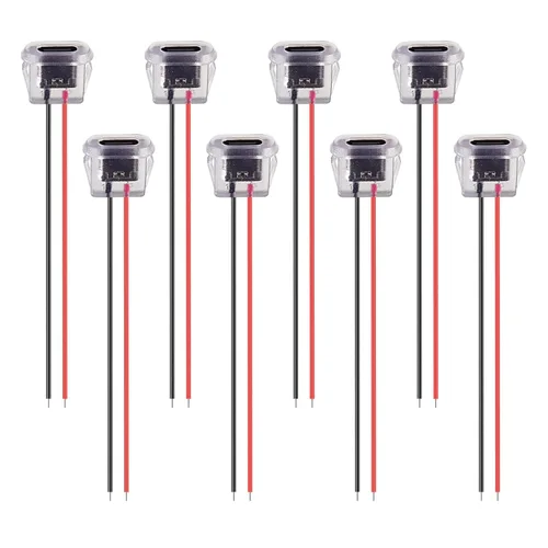 Vista 27 de 8 piezas de placa desnuda tipo C Chasis hembra impermeable 2P cable de soldadura tipo USB C Cable de extensión Cable de alimentación USB-C enchufe a