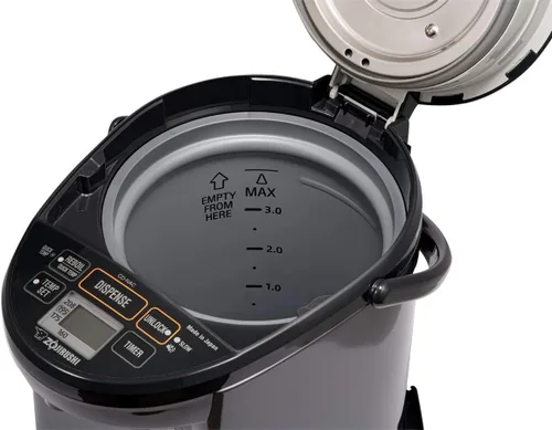 Vista 3 de Zojirushi CD-NAC40BM - Caldera y calentador de agua Micom, 4.0 litros, negro metálico y NS-TSC10 5-1/2 tazas (sin cocinar) Micom arrocera
