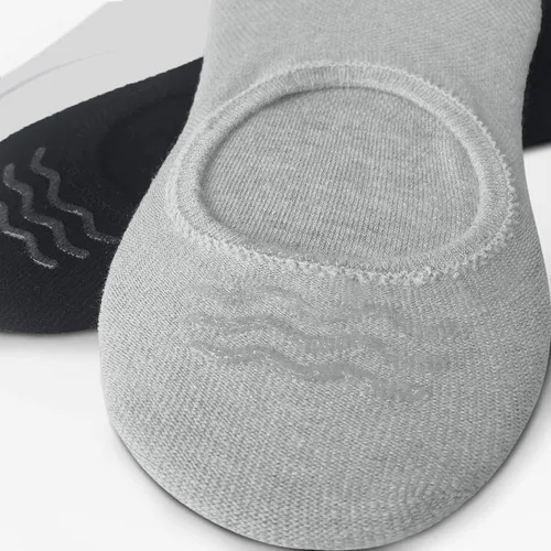 Vista 2 de AKOENY Calcetines invisibles para mujer, 6 pares de tobillos, antideslizantes, con pies ocultos para zapatos planos, zapatos deportivos, mocasines