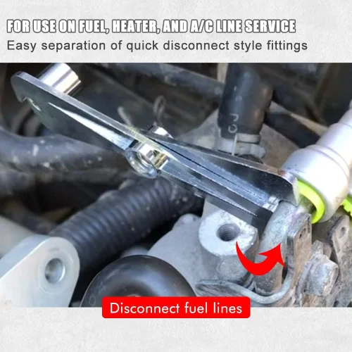 Vista 5 de Herramienta de desconexión de línea de combustible de tijera para 3/8 pulgadas y 5/16 pulgadas, fácil separación de accesorios