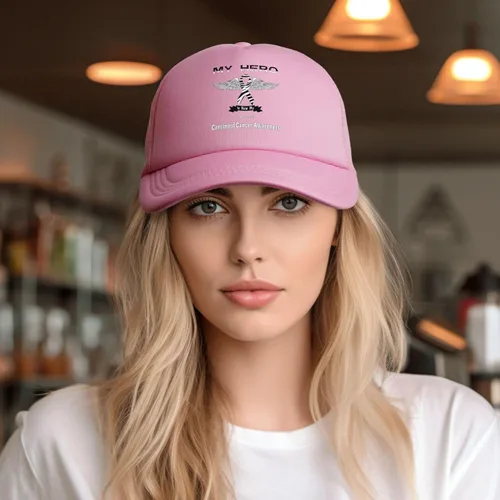 Vista 5 de Gorra de béisbol de malla ajustable para papá, unisex