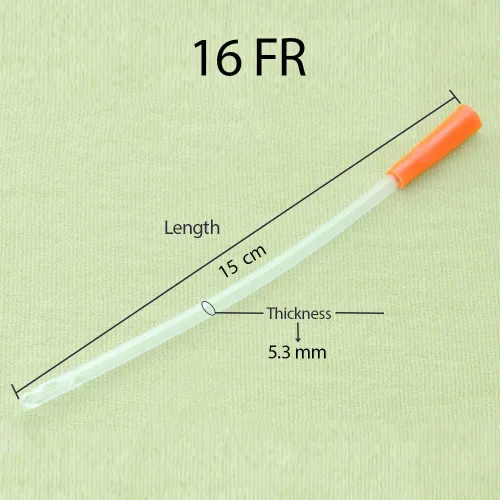 Vista 6 de HealthAndYoga™ Tubo de colon de goma - Extremo cerrado 28 FR Puntas de colon de grado médico adicionales - Juego de 10-16 FR