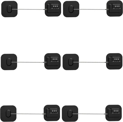 Vista 8 de Cerradura para refrigerador Himake, cerradura de combinación para gabinetes de refrigerador