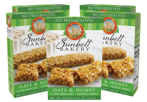 Vista 10 de Sunbelt Bakery Barras de granola masticables dulces y saladas de almendras, barras de 50-1.0 onzas (5 cajas)