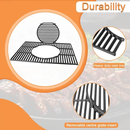 Vista 4 de 64812 Piezas de repuesto para Weber Gourmet BBQ System Rejillas de cocina GS4 Spirit II & I Spirit 300 SER, Genesis 1000-5000, plata B/C