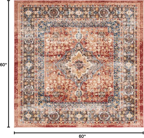 Vista 82 de SAFAVIEH Bijar Collection - Alfombra decorativa de 2 pies 3 pulgadas x 4 pies, marfil y óxido, diseño oriental envejecido, no desprende pelusa