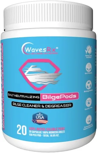 Vista 2 de WAVESRX BilgePods - Limpiador de sentina para barcos y motos acuáticas que neutralizan la sal, elimina la sal, los lodos y los depósitos para evitar