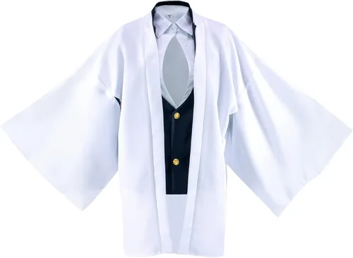 Vista 5 de DAZCOS Mitsuri - Kimono de cosplay para mujer con capa blanca y cinturón XL