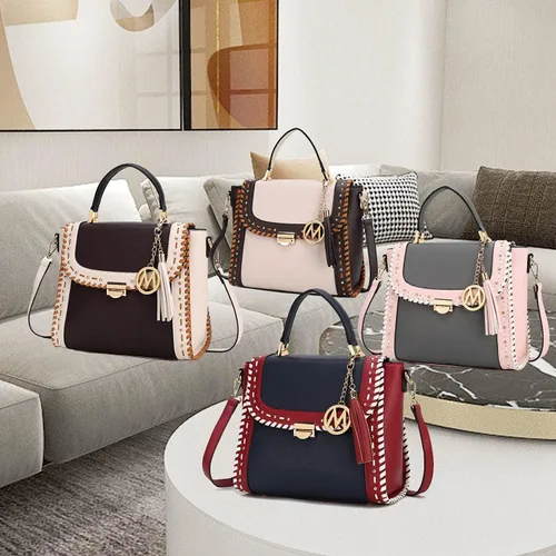 Vista 7 de MKF - Bolso bandolera para mujer, de piel sintética, con asa superior