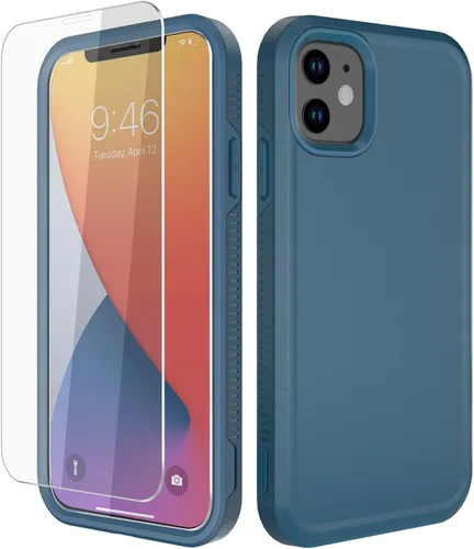 Vista 17 de Diverbox Funda para iPhone 11 [A prueba de golpes] [A prueba de caídas] [Protector de pantalla de vidrio templado], Funda de teléfono de Protección