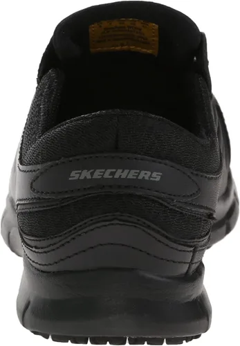 Vista 3 de Zapatillas de trabajo Skechers para dama, con suela antiderrapante.