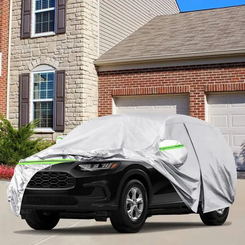 Vista 7 de Funda impermeable para automóvil SUV ajuste personalizado para Honda HR-V 2022-2024, 6 capas para todo tipo de clima, con puerta con cremallera