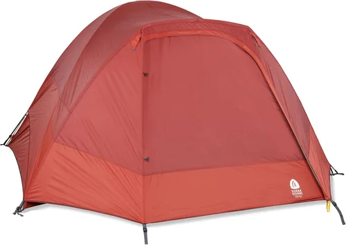 Vista 2 de Sierra Designs Alpenglow - Tienda de campaña para acampar construida con tecnología Twilight para bloquear el 98% de los rayos solares, fácil