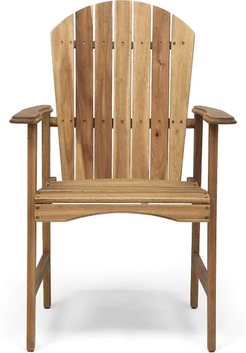 Vista 6 de Acacia Wood Adirondack Chairs: Classic Outdoor Seating for Patio & Garden - Natural Wood Set of 2 with 300lb Capacity & Easy Assembly